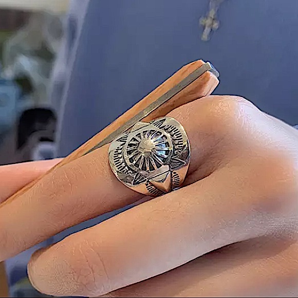 NEW STERLING SILVER RESIZABLE BOHO HIP HOP RETRO Y2K MINIMALIST RING - Picture 2 of 8